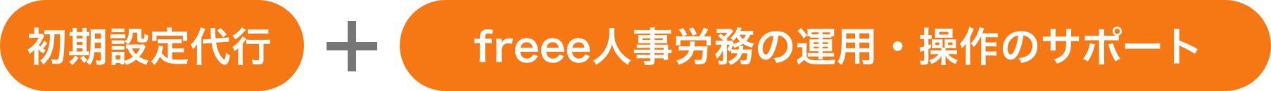初期設定代行＋freee人事労務の運用・操作のサポート